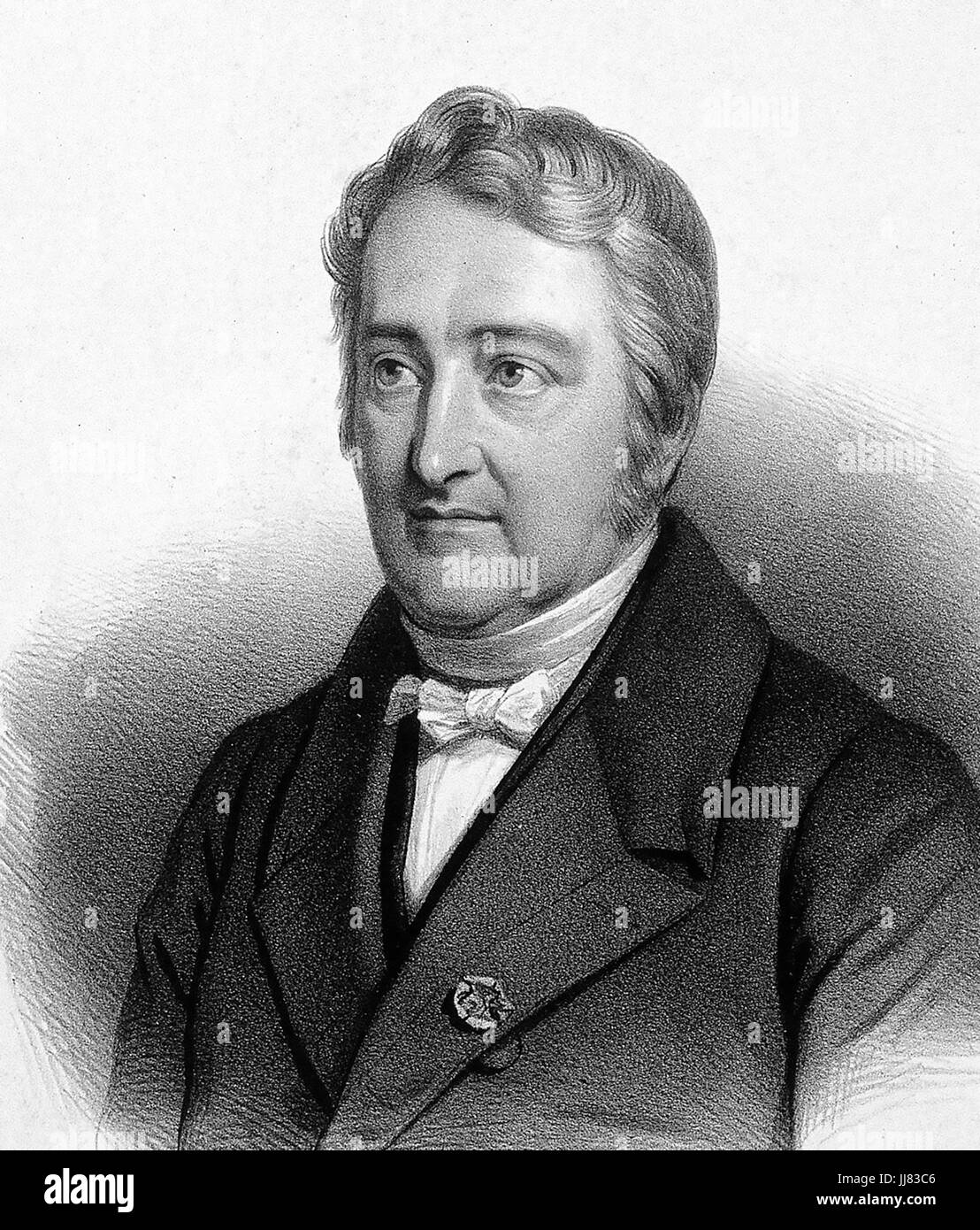 PIERRE JOSEPH PELLETIER (1788-1842) French chemist Stock Photo