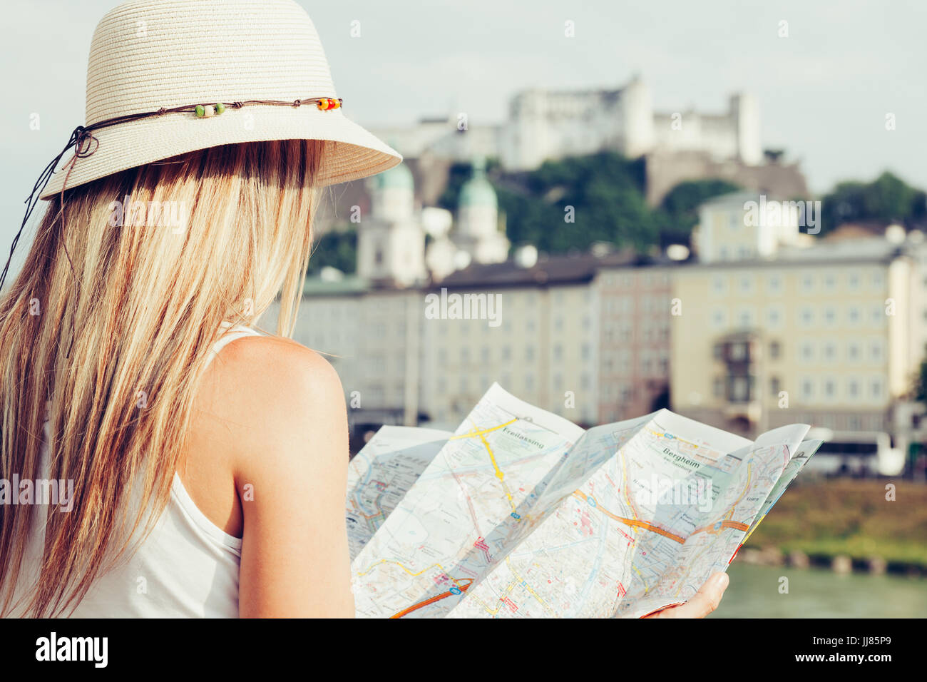 Old austrian alps map hi-res stock photography and images - Alamy