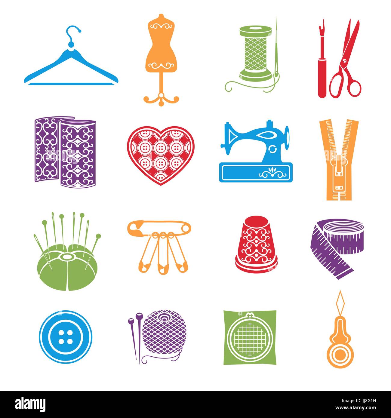 Vintage Handdrawn Sewing Tools Vector Icons Isolated Drawing Accessories  Vector, Isolated, Drawing, Accessories PNG and Vector with Transparent  Background for Free Download