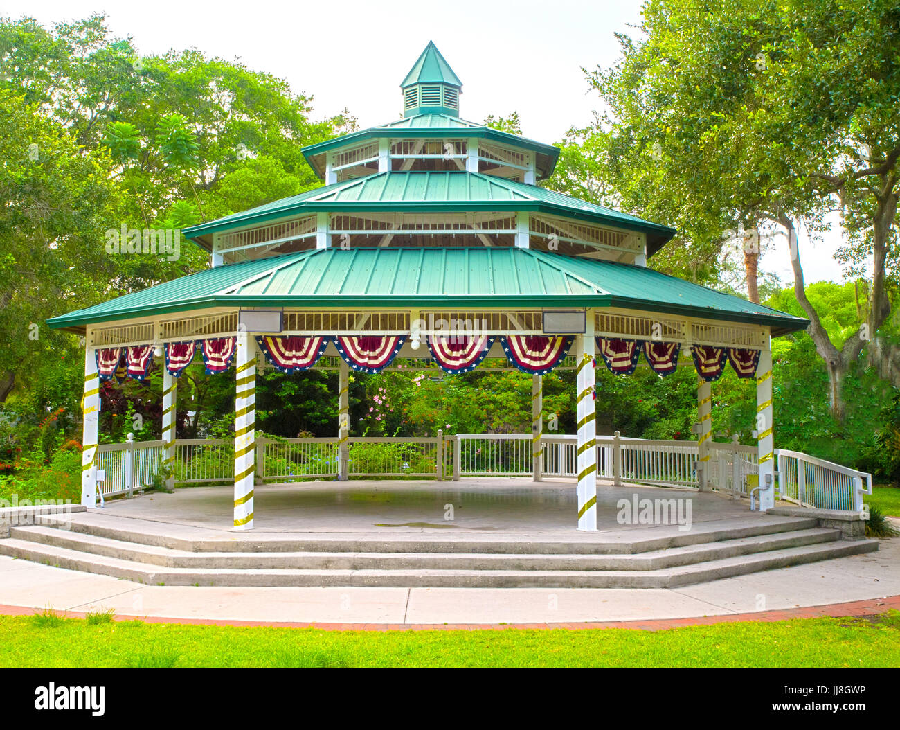 HDR Gazebo Stock Photo