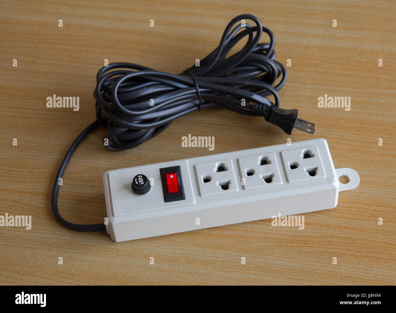 Electric plug with multiple socket Stock Photo Alamy