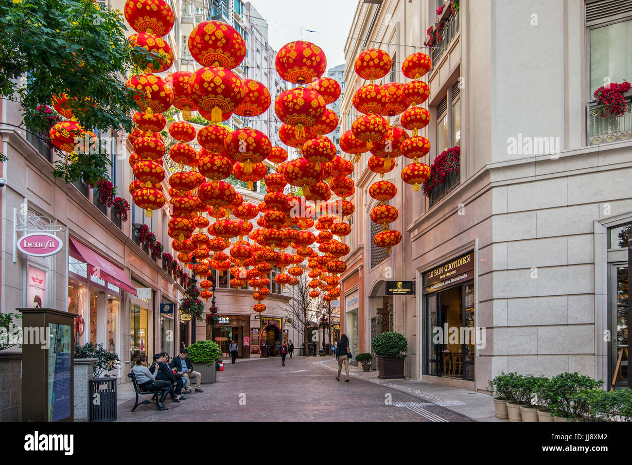 Lee Tung Avenue Mall, Wanchai, Hong Kong Stock Photo - Alamy