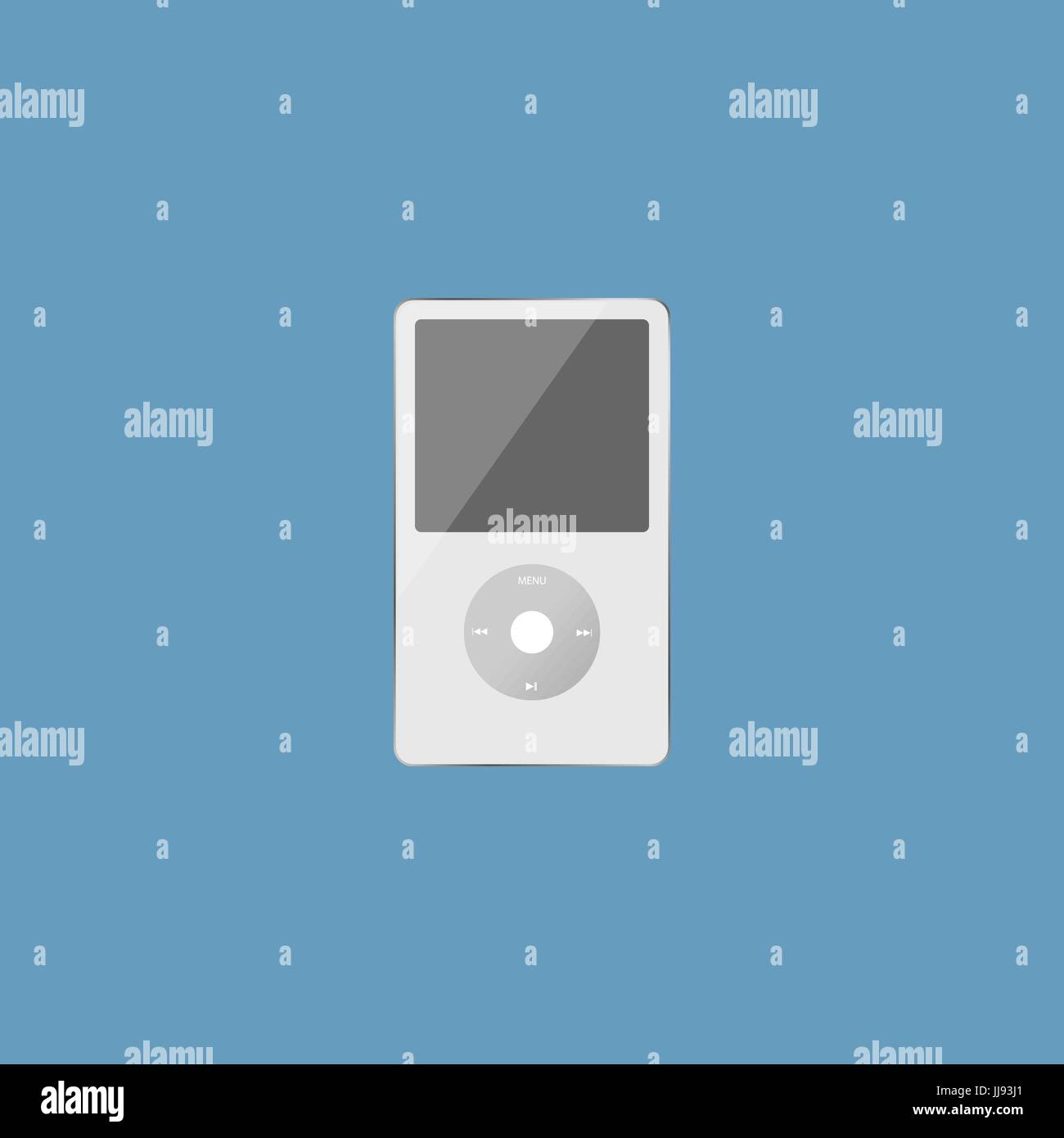 music player icon in flat style, isolated Stock Vector Image & Art - Alamy