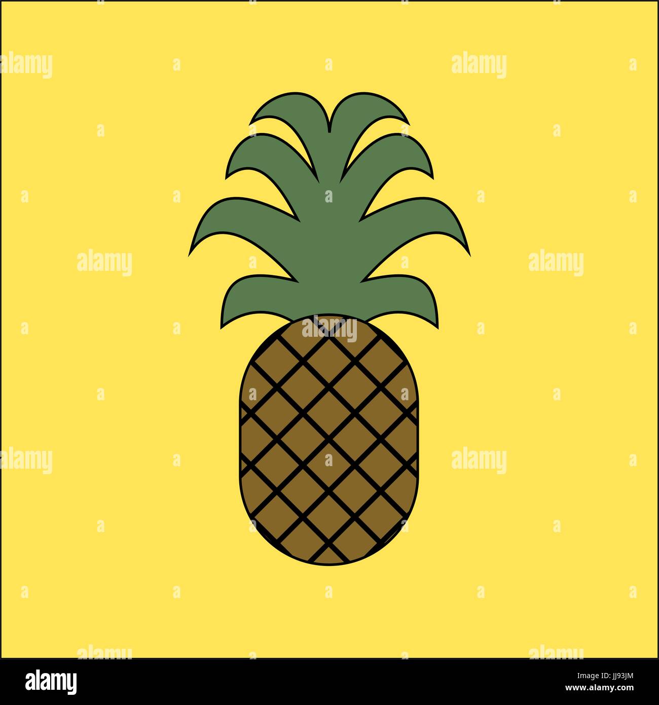 Pineapple icon Stock Vector Images - Alamy