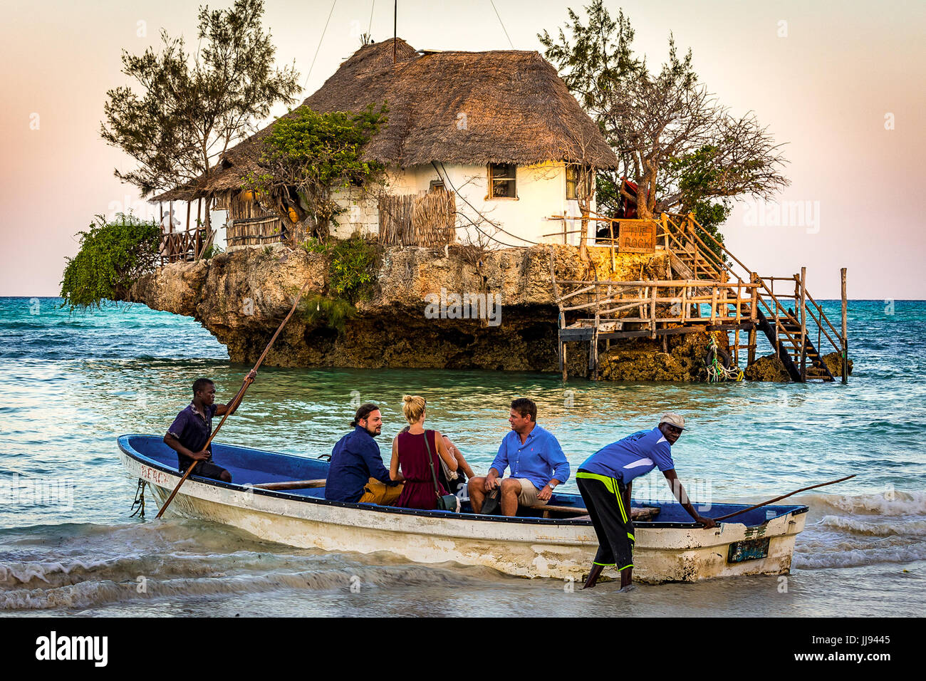 The Rock Restaurant, Zanzibar Stock Photo Alamy