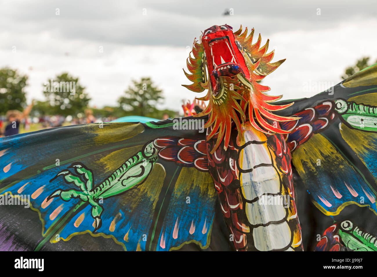Detroit, Michigan A dragon kite at the Detroit Kite Festival, held on