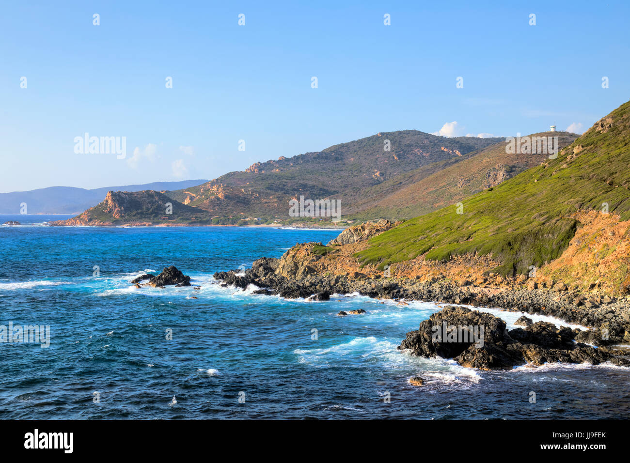 Pointe de la Parata, Iles Sanguinaires, Ajaccio, Corsica, France Stock Photo