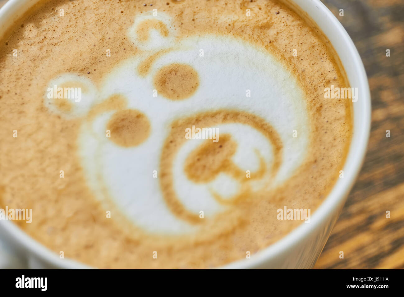Latte art bear Stock Photo Alamy