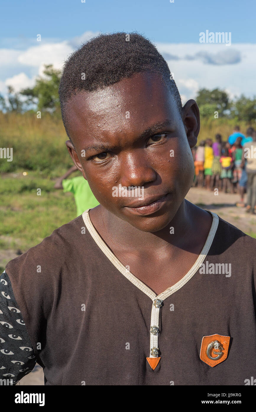 DUNDO/ANGOLA - 23 APRIL 2015 - Portrait of happy rural african child ...