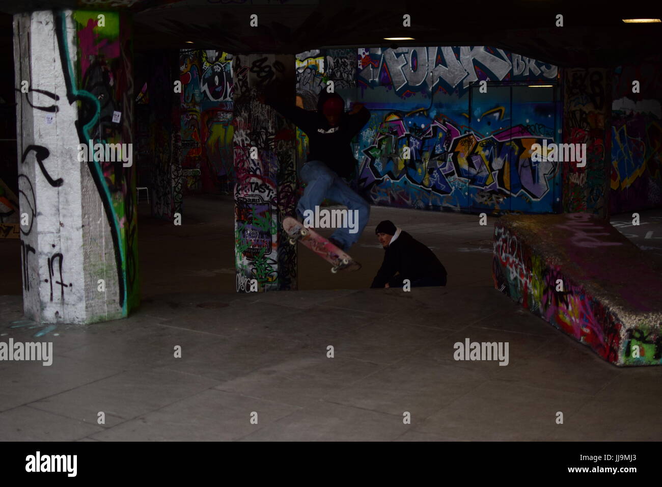 skateboarder in london Stock Photo
