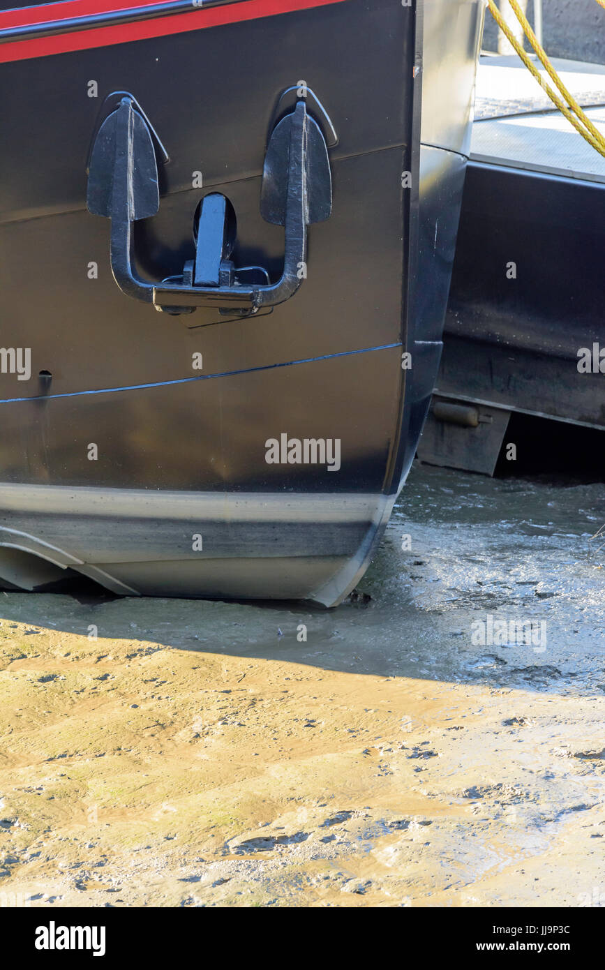 Front of boat and anchor Stock Photo Alamy