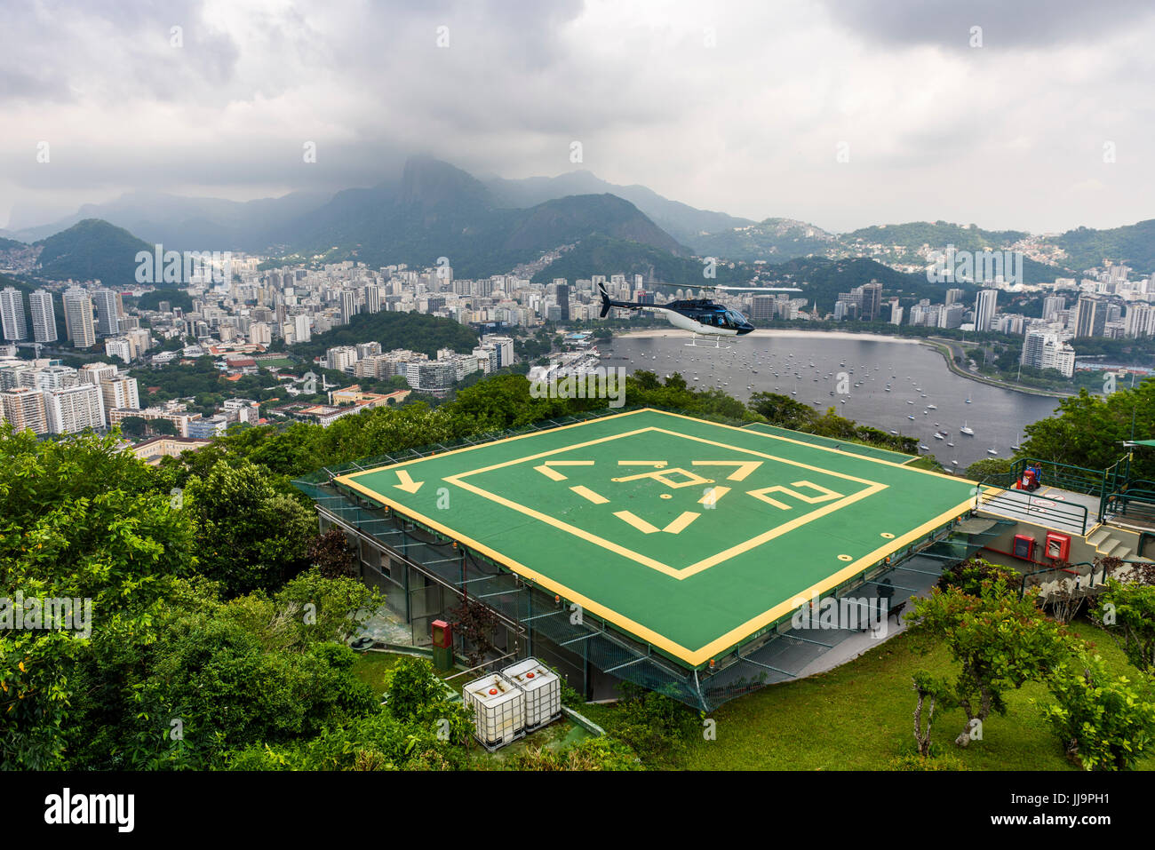 View from Pão de Açúcar mountain in Rio de Janeiro, Brazil Stock Photo
