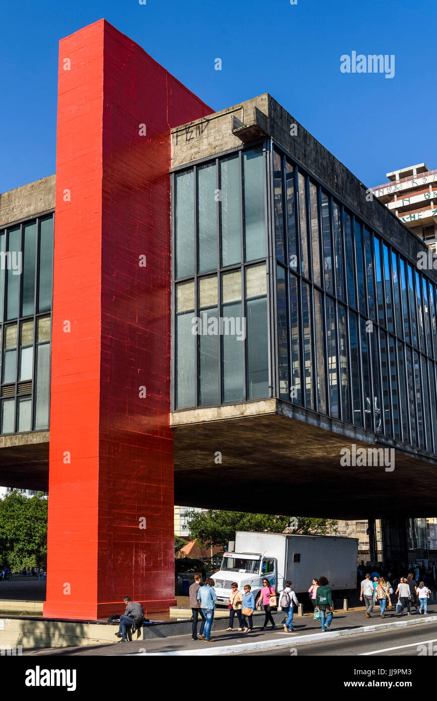 Masp Museu De Arte De Sao Paulo Building In Avenida Paulista Sao Paulo Masp Museu De Arte De Sao Paulo Building In Avenida Paulista Sao Paulo