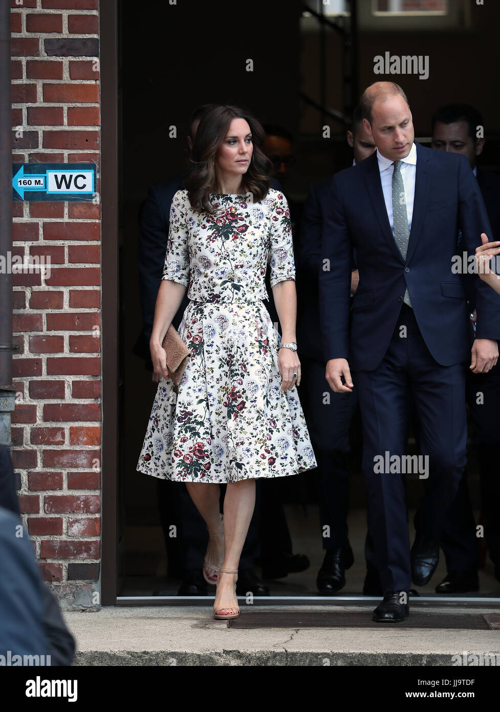 The Duke and Duchess of Cambridge during a visit the former Nazi Germany Concentration Camp, Stutthof, on the second day of their five-day tour of Poland and Germany. Stock Photo