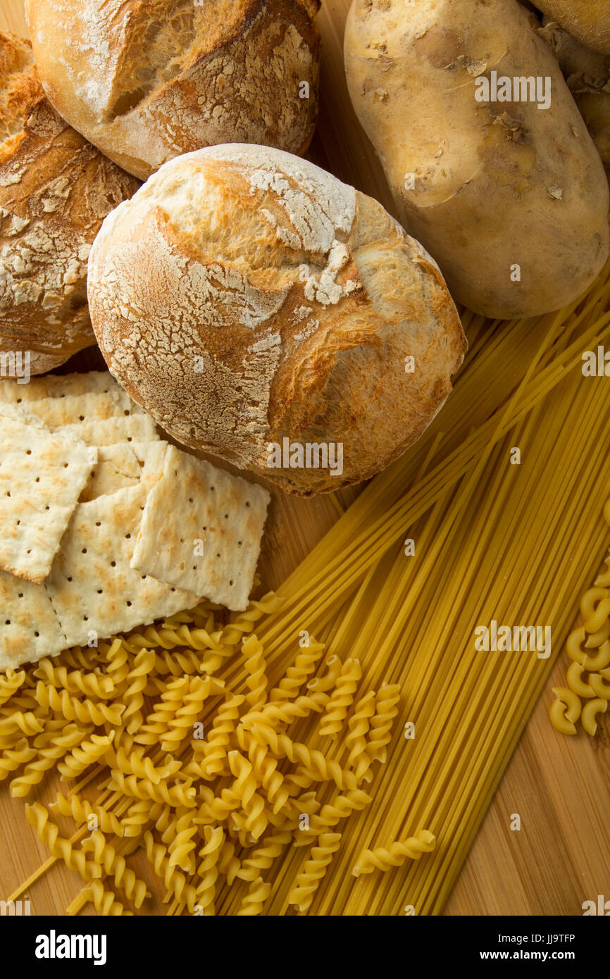 Pasta rice bread potatoes hires stock photography and images Alamy