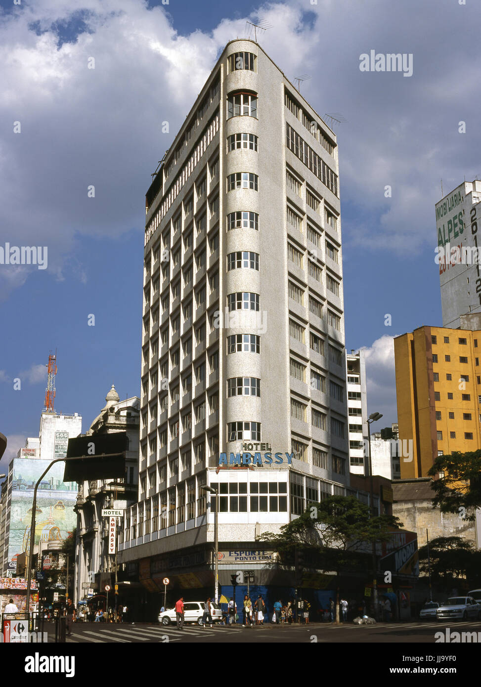 Hotel Ambassy; Avenida Afonso Pena; Caetes Street; Belo Horizonte; Minas Gerais; Stock Photo