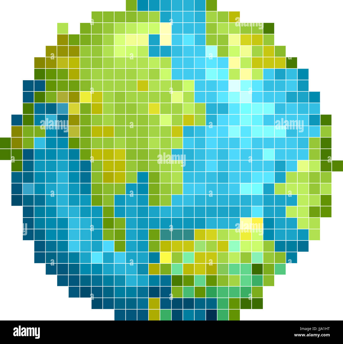 Earth pixel art hi-res stock photography and images - Alamy