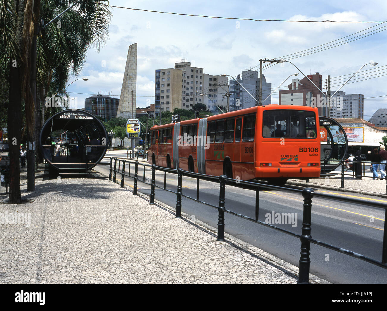 Rua Presidente Faria; Curitiba; Paraná; Brazil. Stock Photo