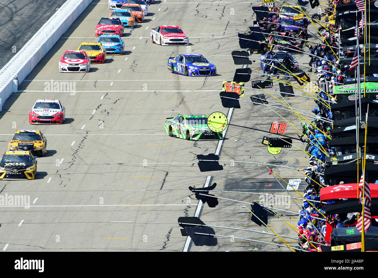 July 16, 2017 Loudon, New Hampshire, U.S. Ryan Blaney, Monster Energy NASCAR Cup Series