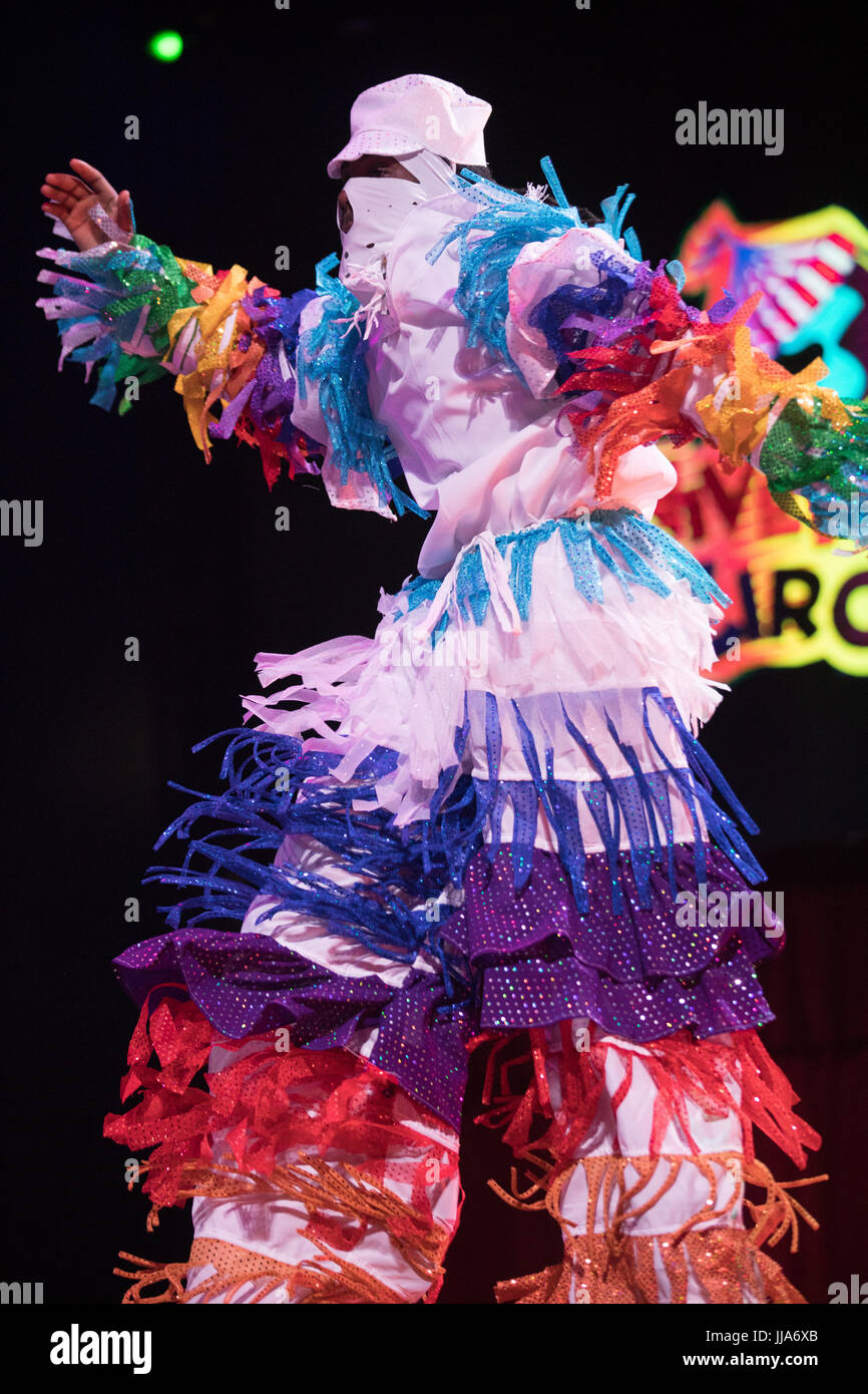 Members of the Caribbean Dynasty dancers from Trinidad & Tobago perform