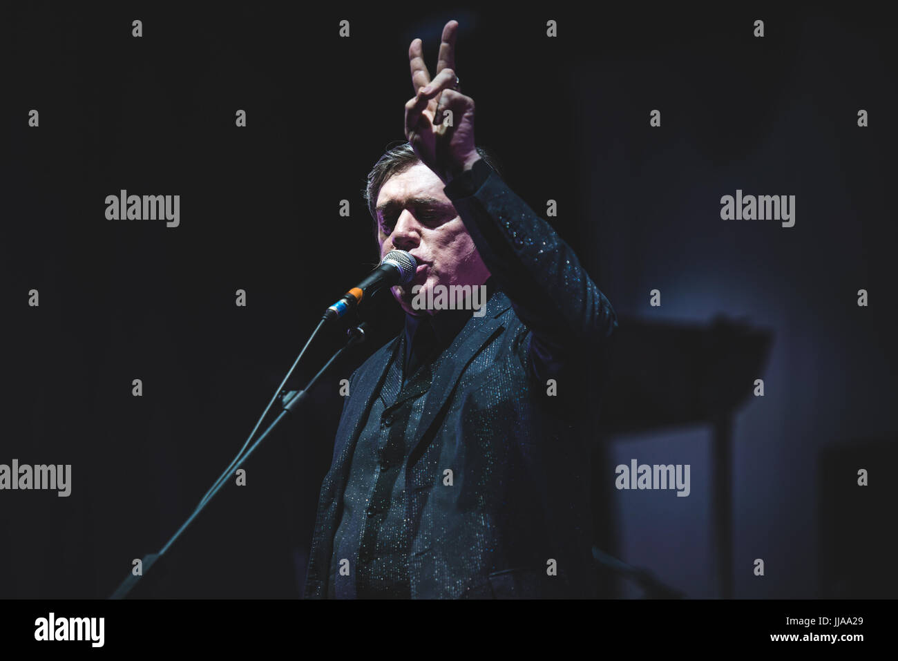 Collegno, Italy. 18th July, 2017. Einstürzende Neubauten performing live at the Flowers Festival 2017 in Collegno Photo: Alessandro Bosio/Alamy Live News Stock Photo