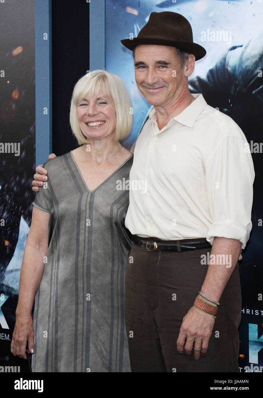 New York, USA. 18th Jul, 2017. Mark Rylance, Claire van Kampen attend Warner Bros.Pictures presents a US Premiere of Dunkirk at AMC Loews Lincoln Square 13 in New York July 18, 2017. Credit: MediaPunch Inc/Alamy Live News Stock Photo