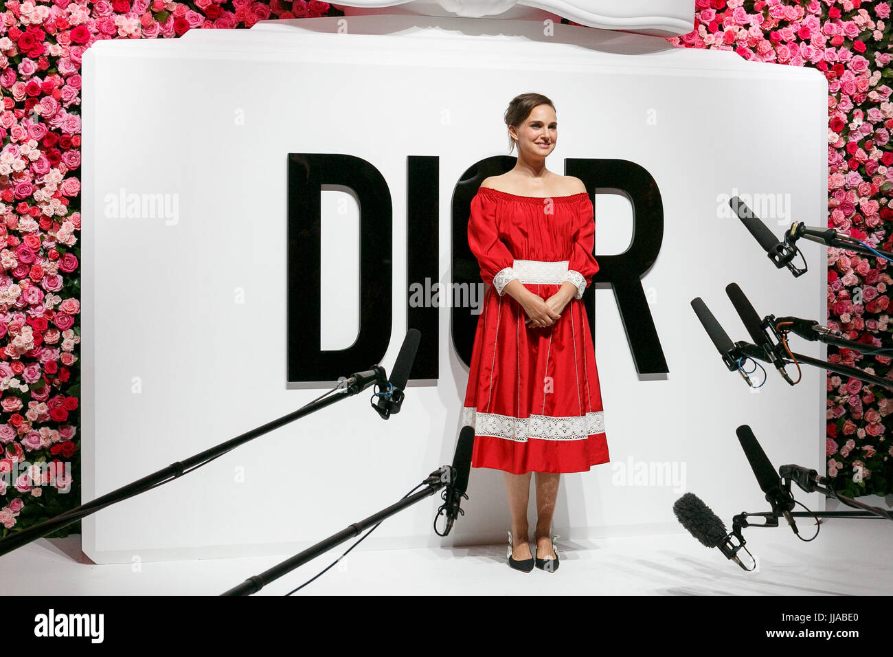 Tokyo, Japan. 19th July, 2017. Actress Natalie Portman speaks during