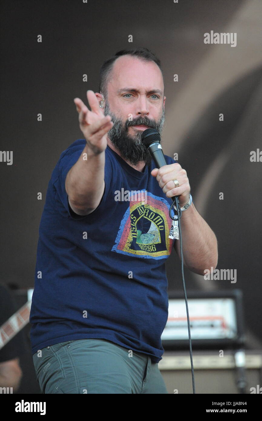 Chicago, Illinois, USA. 15th July, 2017. Clutch performing at The
