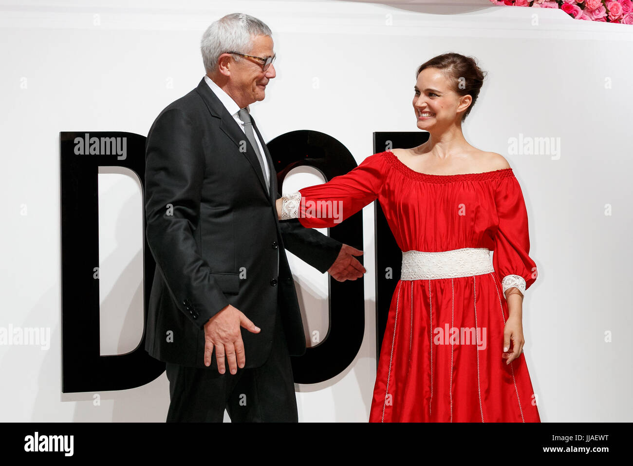 Tokyo, Japan. 19th Jul, 2017. (L to R) Dior's perfumer-creator Francois