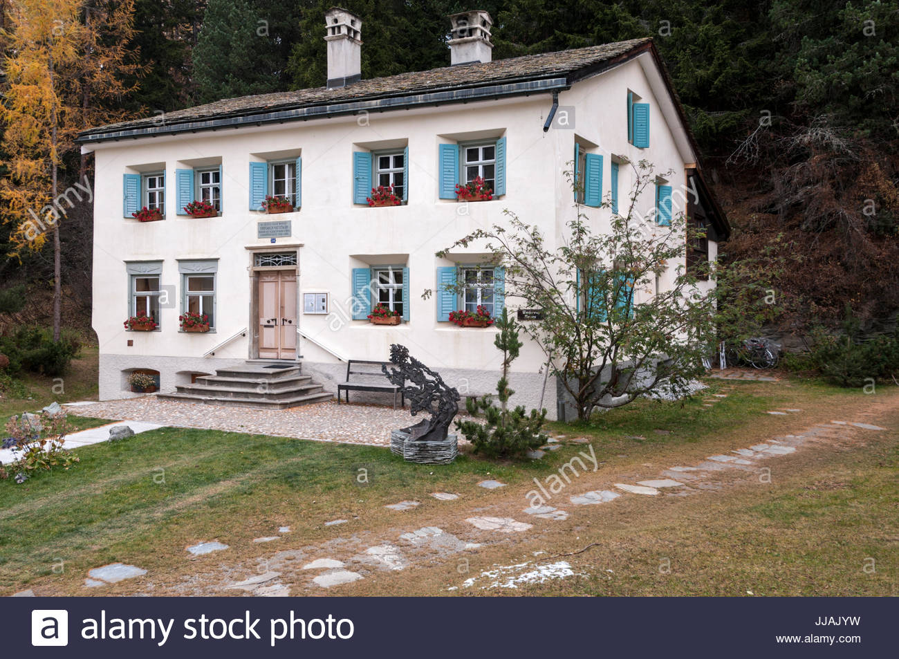 Nietzsche Haus Sils Switzerland Stock Photo 148981165 Alamy