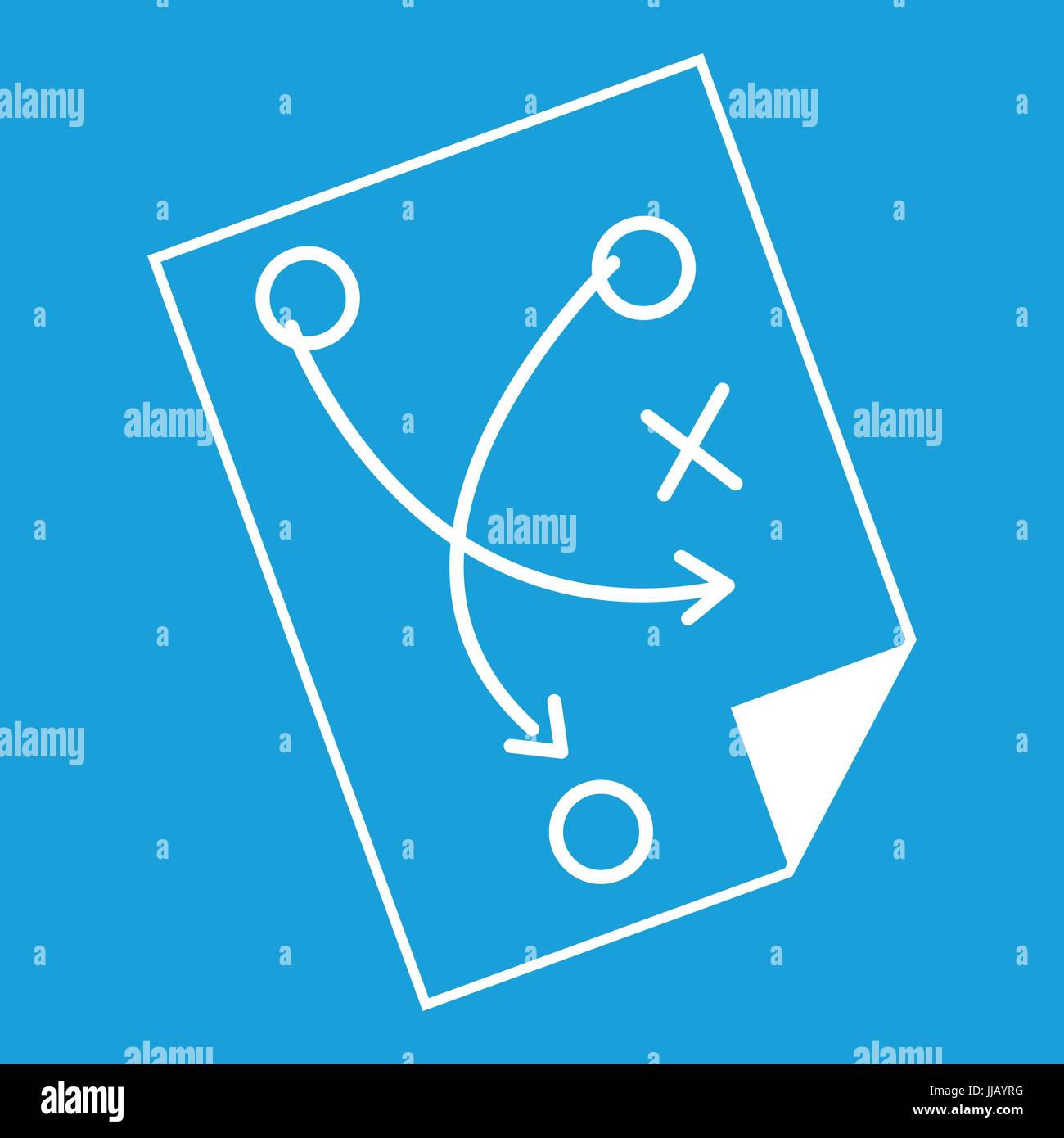 Soccer strategy icon white Stock Vector Image & Art - Alamy