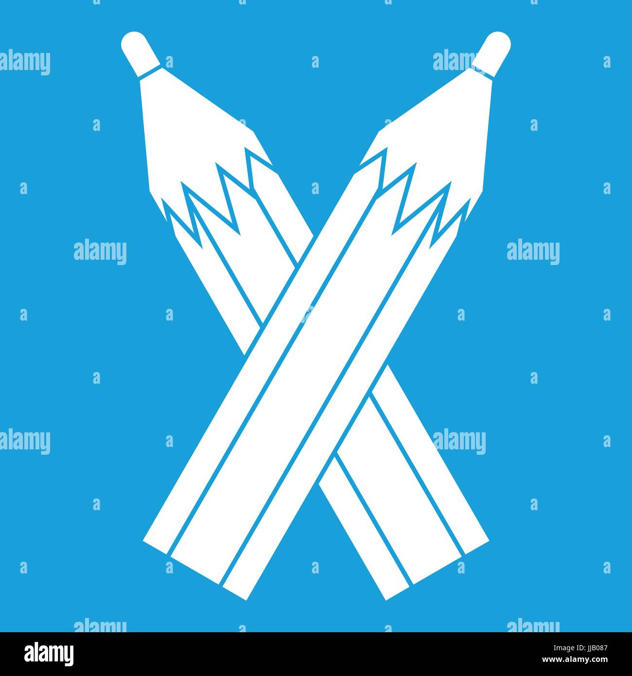 Pencils icon white Stock Vector Image & Art - Alamy