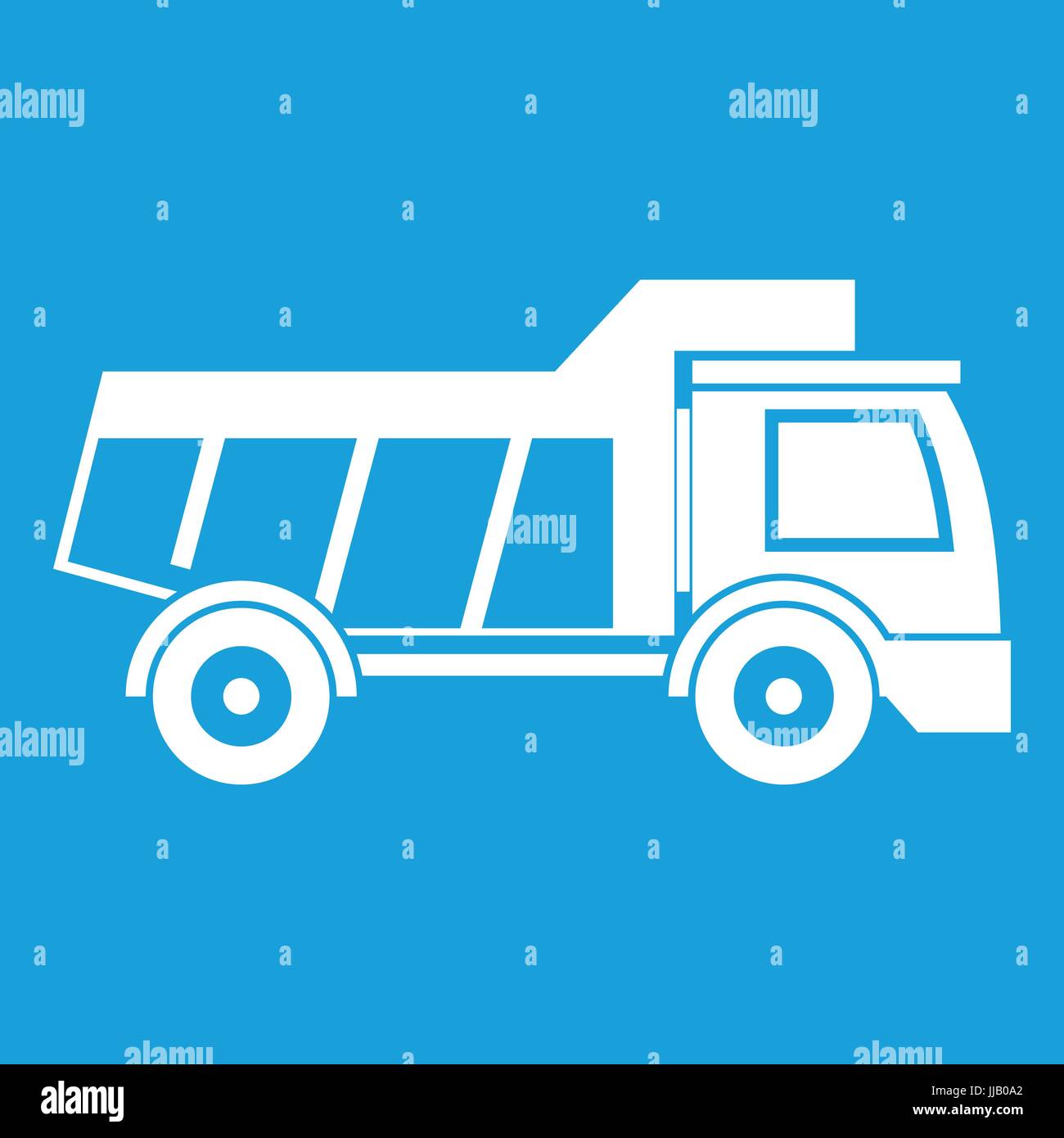 Toy truck icon white Stock Vector Image & Art - Alamy