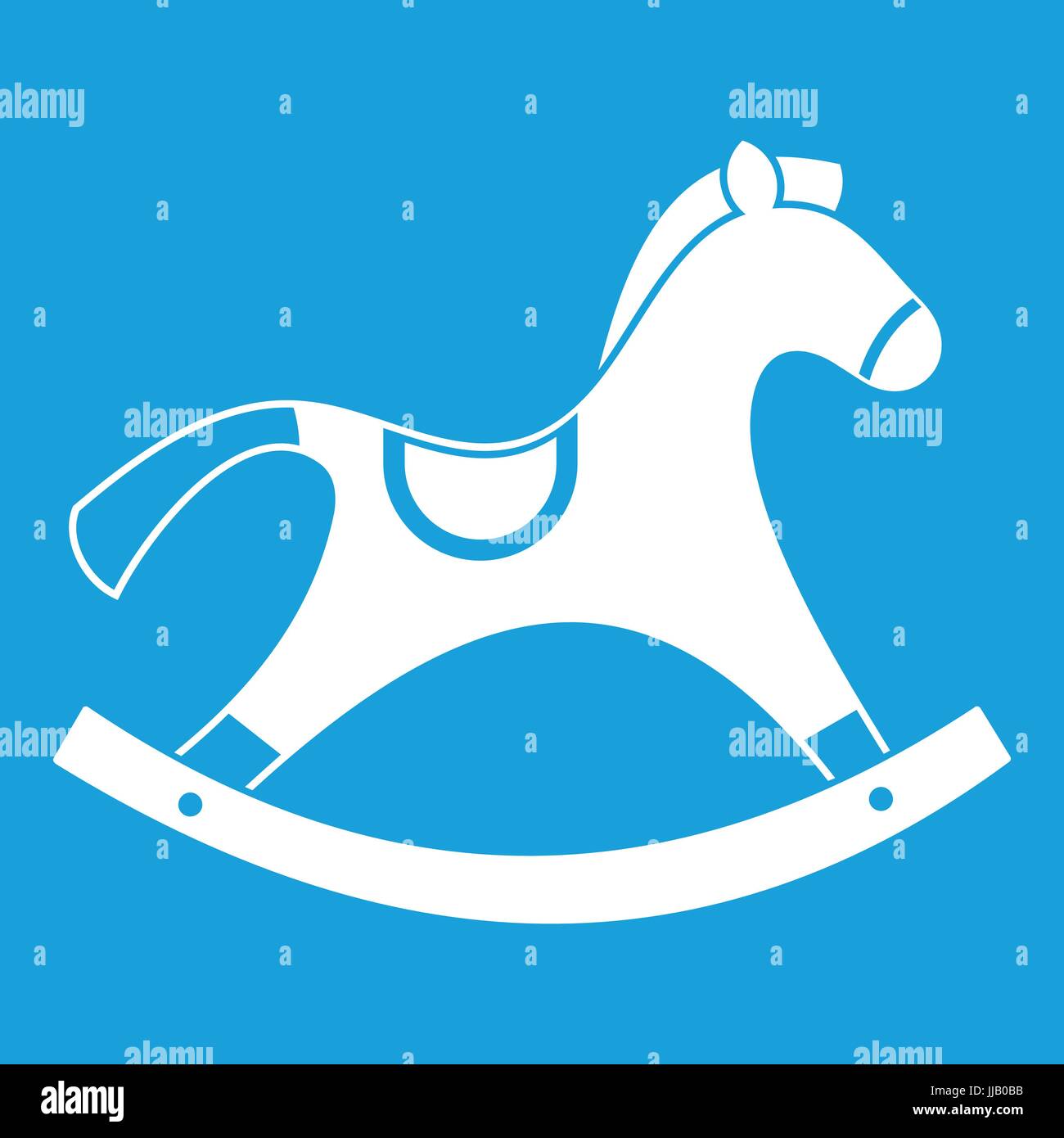 Rocking horse icon white Stock Vector Image & Art Alamy