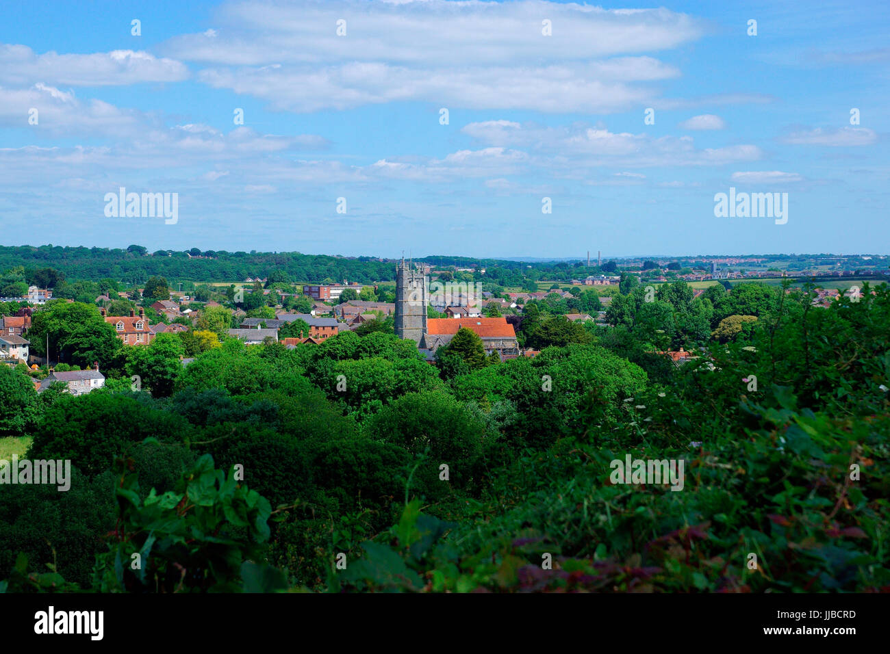 CARISBROOKE FROM THE CASTLE Stock Photo Alamy