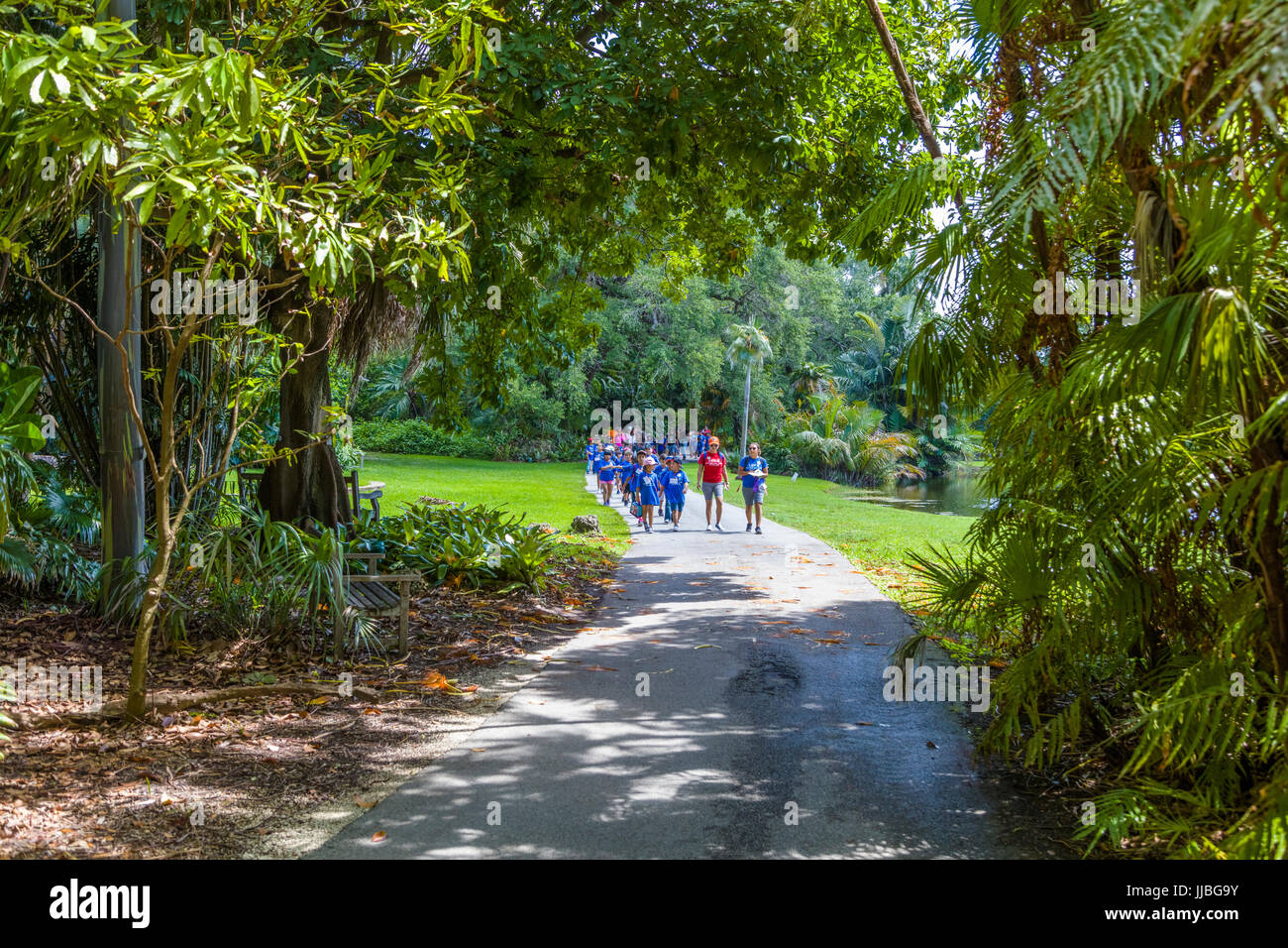 Fairchild Tropical Botanic Garden an 83 acre tropical botanical garden in Coral Gables Florida Stock Photo