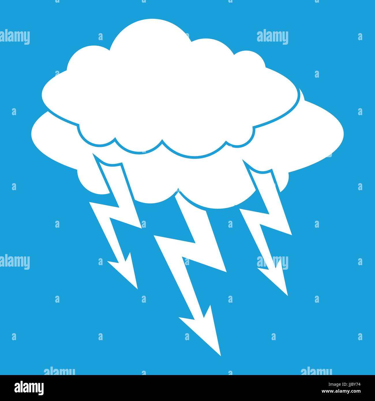Lightning bolt icon white Stock Vector Image & Art - Alamy