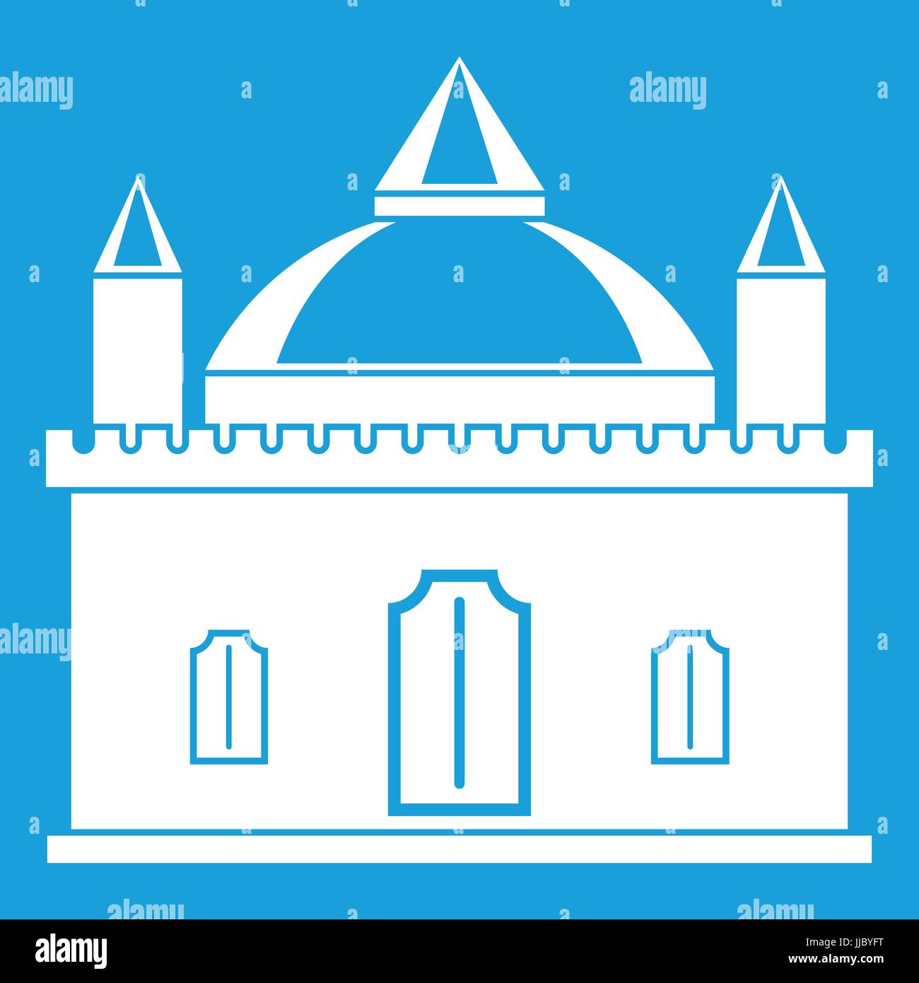 Royal castle icon white Stock Vector Image & Art - Alamy