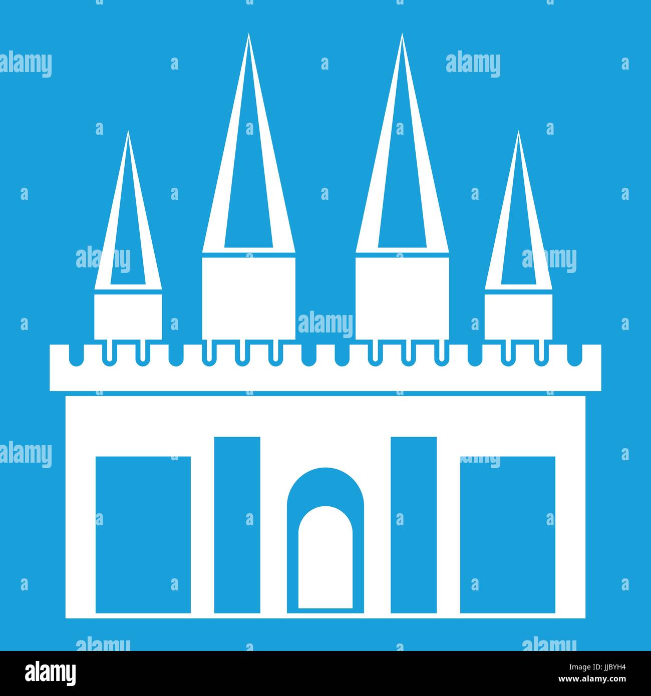 Kingdom palace icon white Stock Vector Image & Art - Alamy