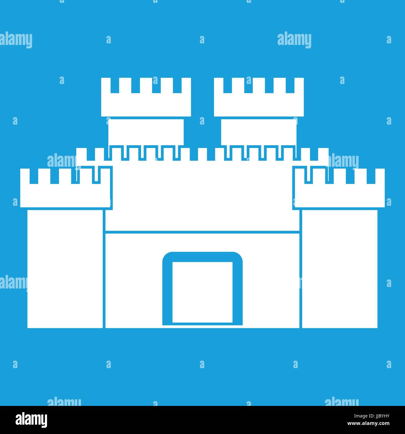 Ancient fortress icon white Stock Vector Image & Art - Alamy