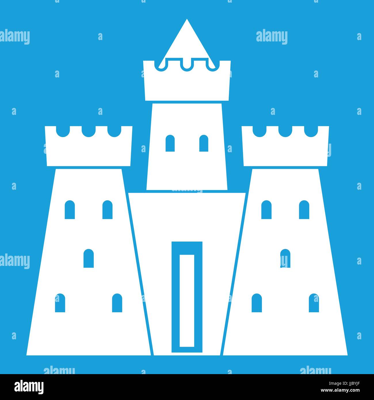 Ancient castle palace icon white Stock Vector Image & Art - Alamy