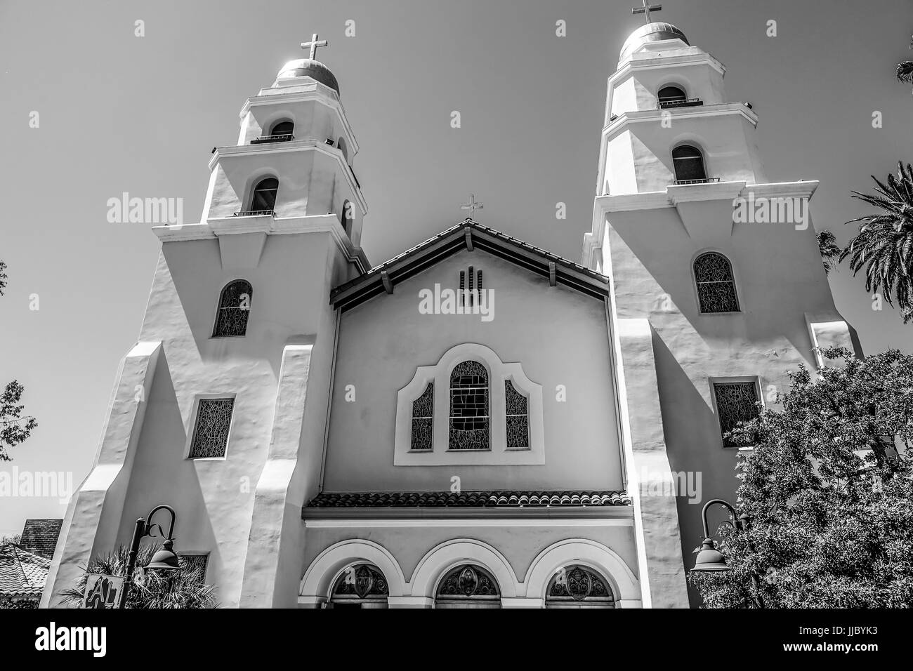 Beautiful little church in Beverly Hills Stock Photo