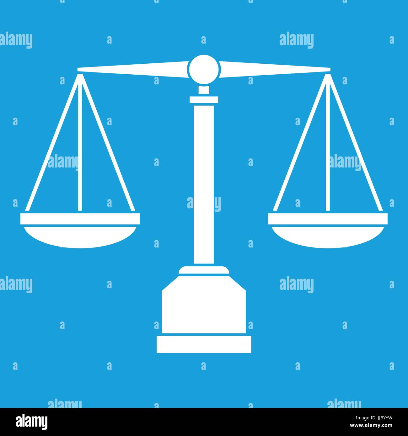 Justice scale icon white Stock Vector Image & Art - Alamy