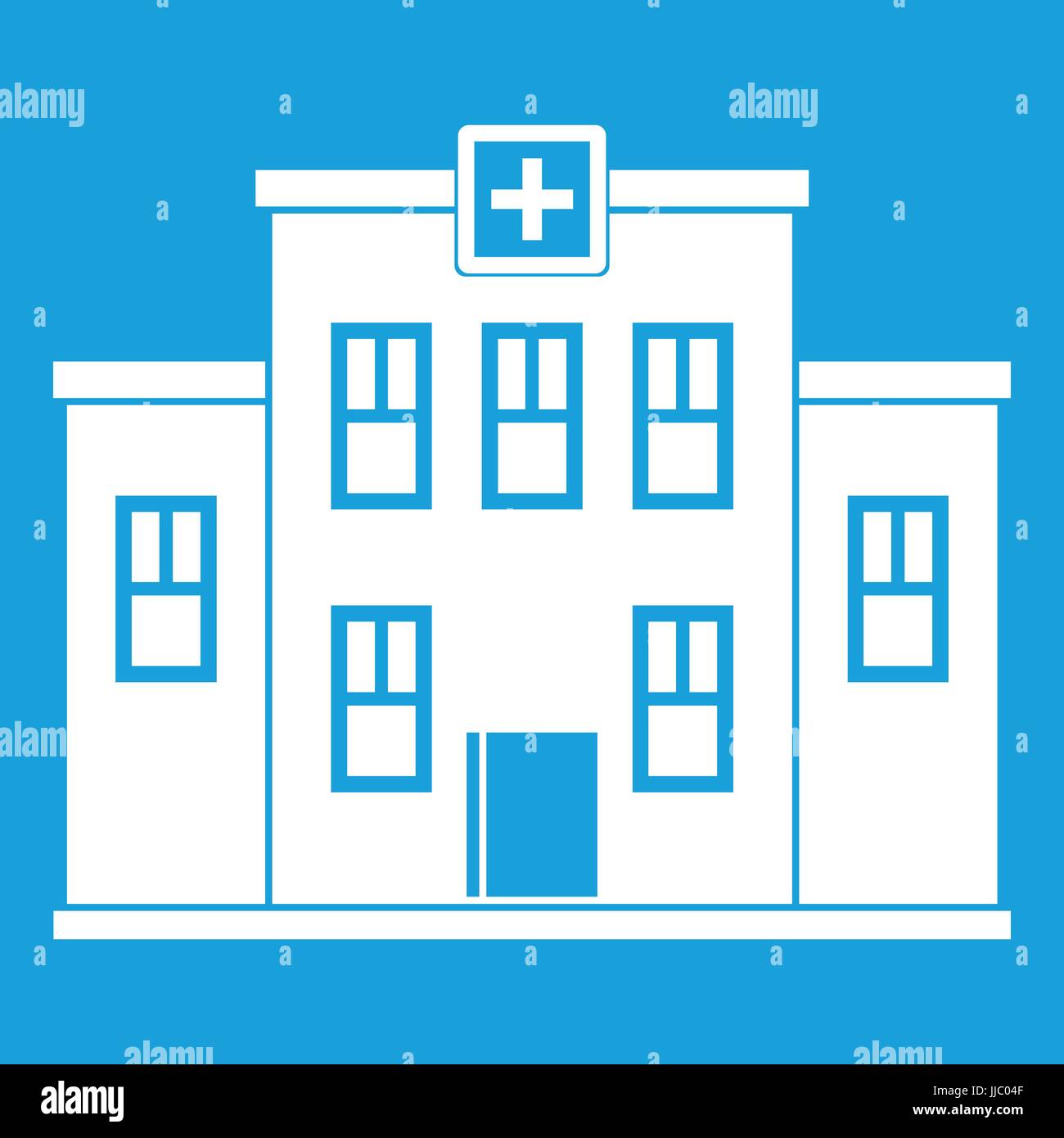 City hospital building icon white Stock Vector Image & Art - Alamy