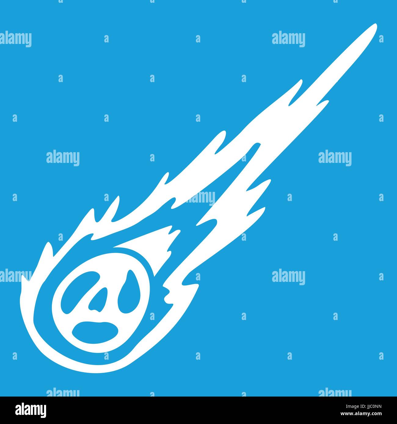 Meteorite icon white Stock Vector Image & Art - Alamy