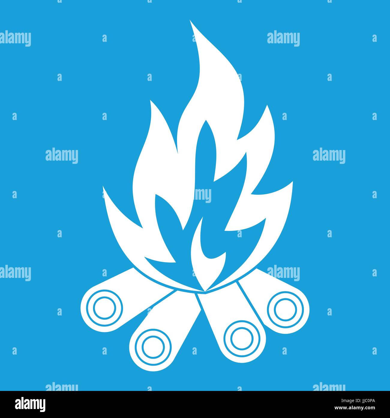 Bonfire icon white Stock Vector Image & Art - Alamy
