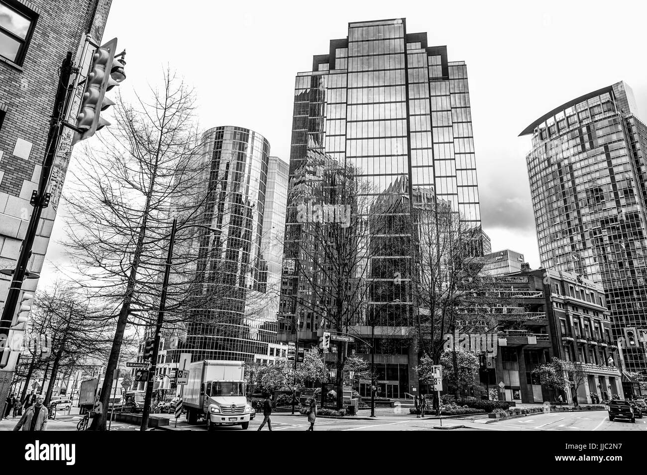 Hastings street vancouver Black and White Stock Photos & Images Alamy
