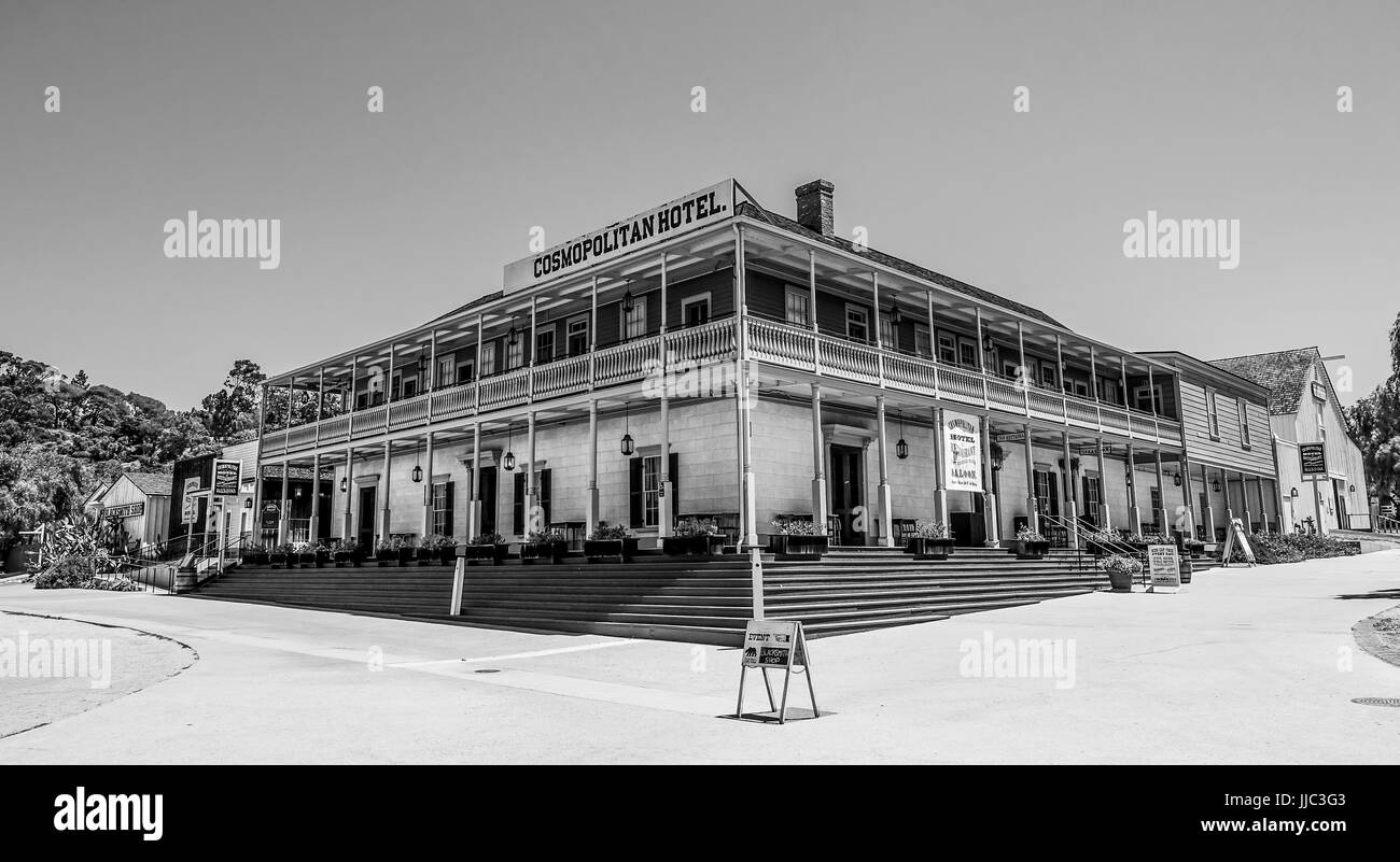 Cosmopolitan hotel at San Diego Old Town State Historic Park - SAN DIEGO - CALIFORNIA - APRIL 21, 2017 Stock Photo