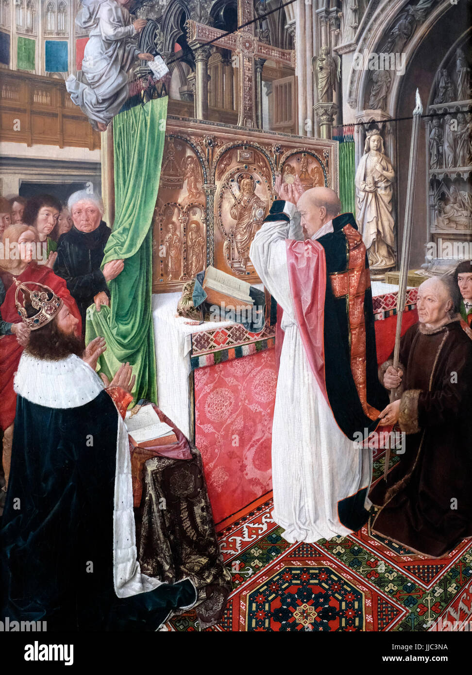 The Mass of Saint Giles, circa 1500 Master of Saint Giles Stock Photo