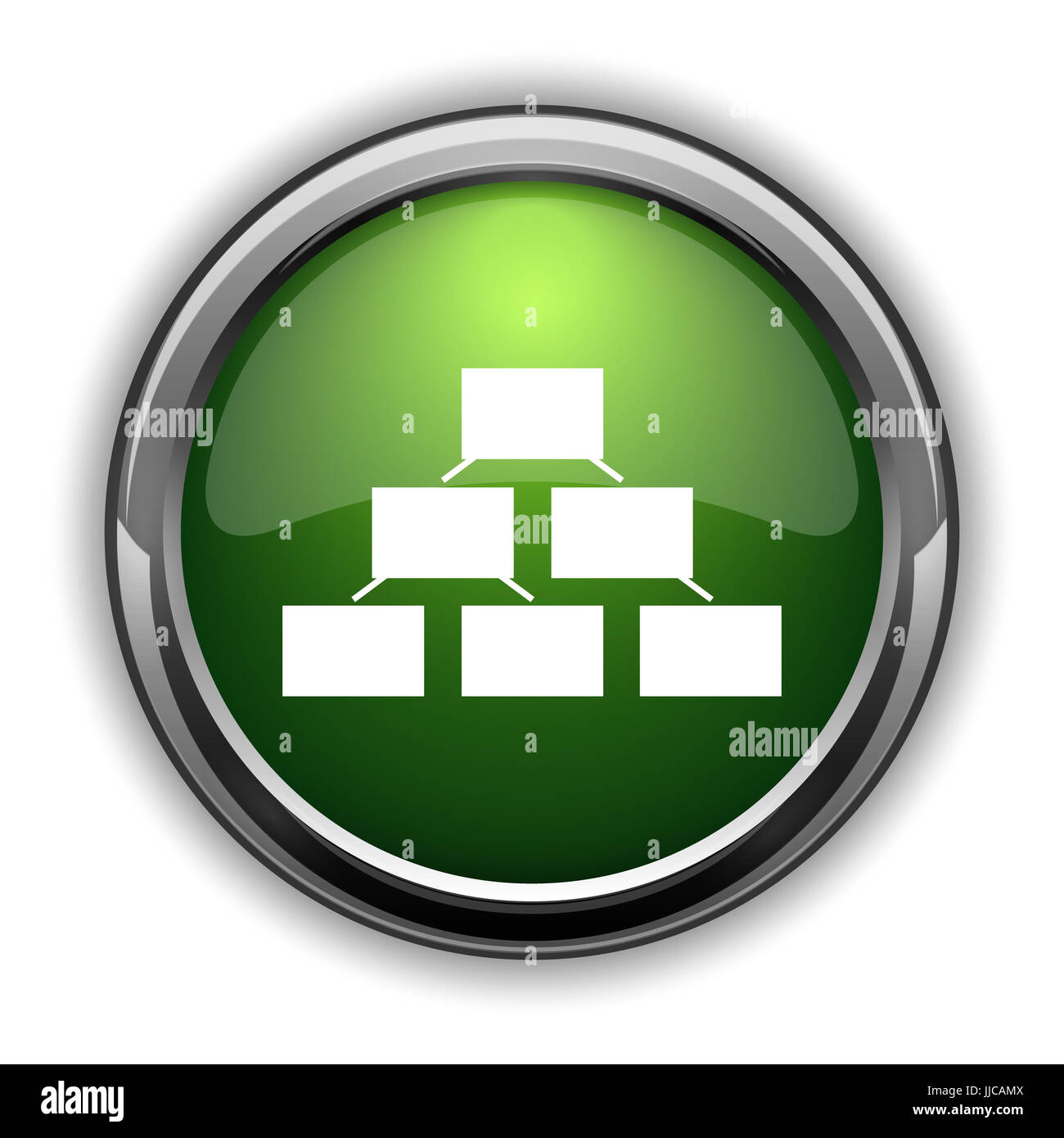 Organizational chart icon. Organizational chart website button on white ...